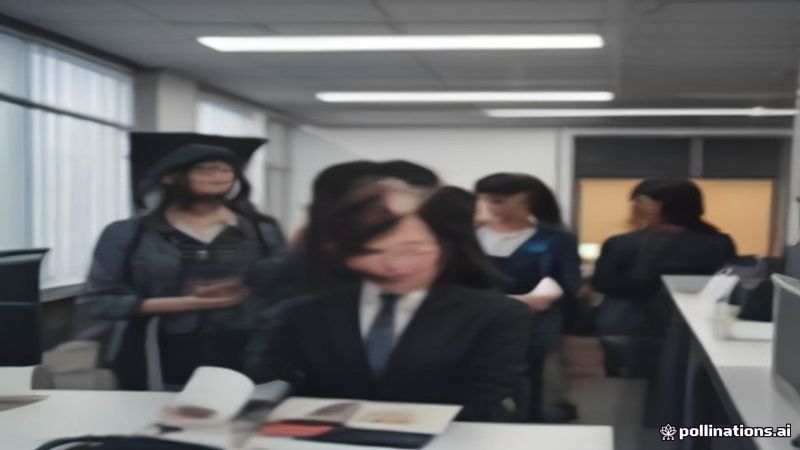 男同片编辑团队在书架环绕的工作室中整理影片资料与手写笔记